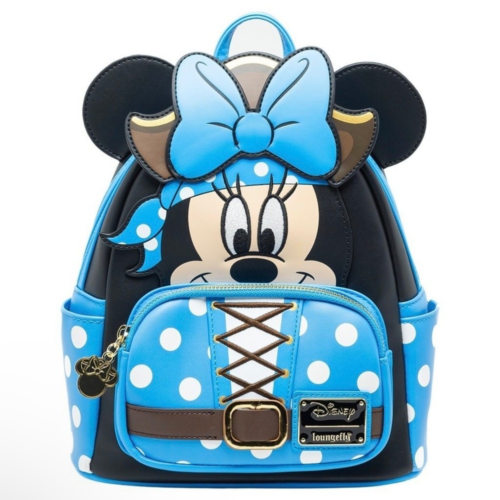 Loungefly Disney Minnie Mouse Pirate Costume Cosplay Mini Backpack NWT